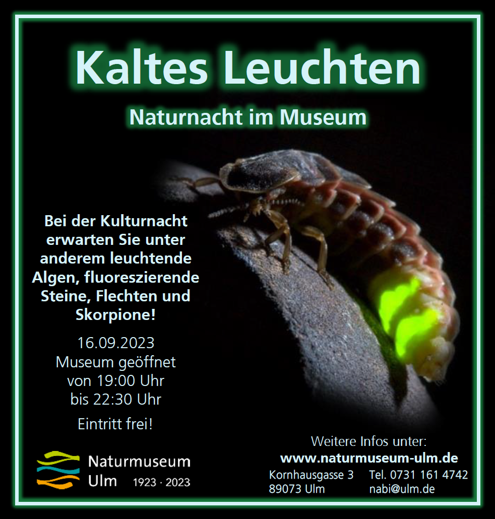 Kaltes Leuchten - Naturnacht im Musuem